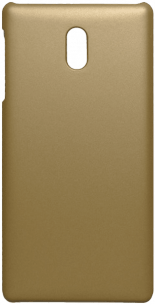 Nokia 3 kemény hátlap gumírozott arany