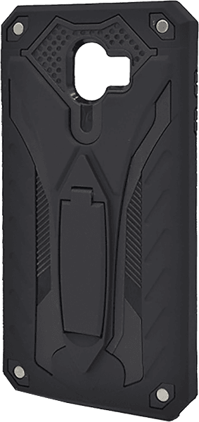 Samsung Galaxy J4 2018 (J400) ütésálló tok kitámasztó fekete