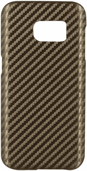 Samsung Galaxy S7 (G930) kemény hátlap karbon mintás barna