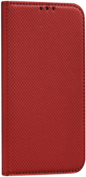 Samsung Galaxy A20e (SM-A202F) oldalra nyíló flipes bőrtok rombusz mintás piros