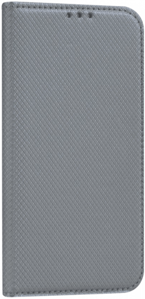 LG K8 2017 oldalra nyíló flipes bőrtok rombusz mintás ezüst