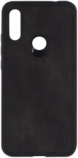 Xiaomi Redmi 7 szilikon tok textil hatás fekete