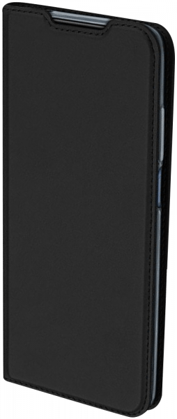 Samsung Galaxy S10e (SM-G970) oldalra nyíló flipes bőrtok elől-hátul mágneses fekete