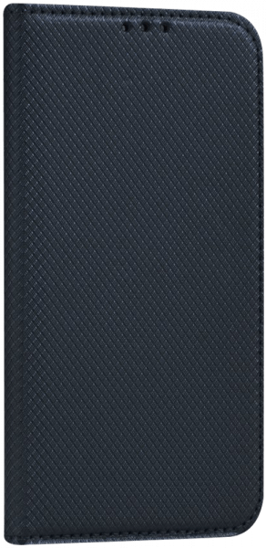 Samsung Galaxy A60 (SM-A6060) oldalra nyíló flipes bőrtok rombusz mintás fekete