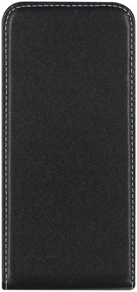 Samsung Galaxy A7 2018 (SM-A750F) lenyíló flipes bőrtok fekete