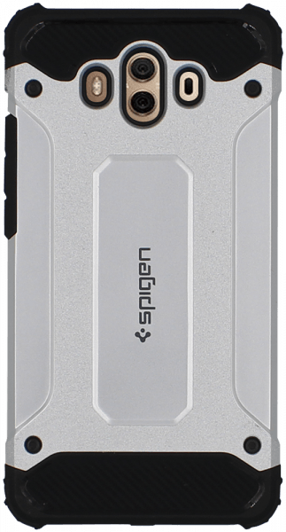 Huawei Mate 10 ütésálló tok gyári SPG légpárnás sarkas, hibrid Forcell Armor ezüst