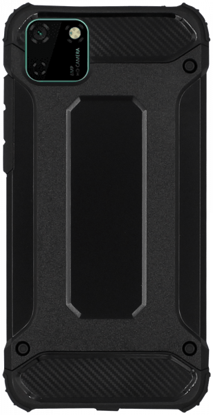 Huawei Y5P ütésálló tok légpárnás sarkas, hibrid Forcell Armor fekete