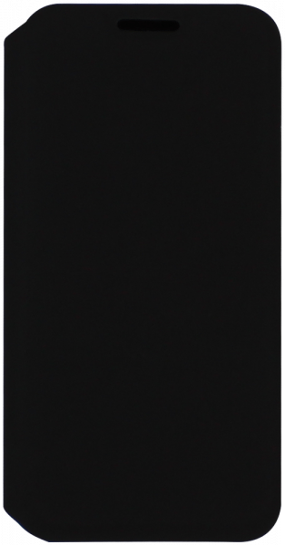 Apple iPhone 12 Mini oldalra nyíló flipes textilbőr tok fekete