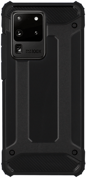 Samsung Galaxy S20 Ultra (SM-G988B) ütésálló tok légpárnás sarkas, hibrid Forcell Armor fekete