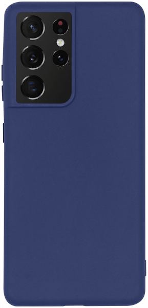 Samsung Galaxy S21 Ultra 5G (SM-G998B) szilikon tok matt sötétkék