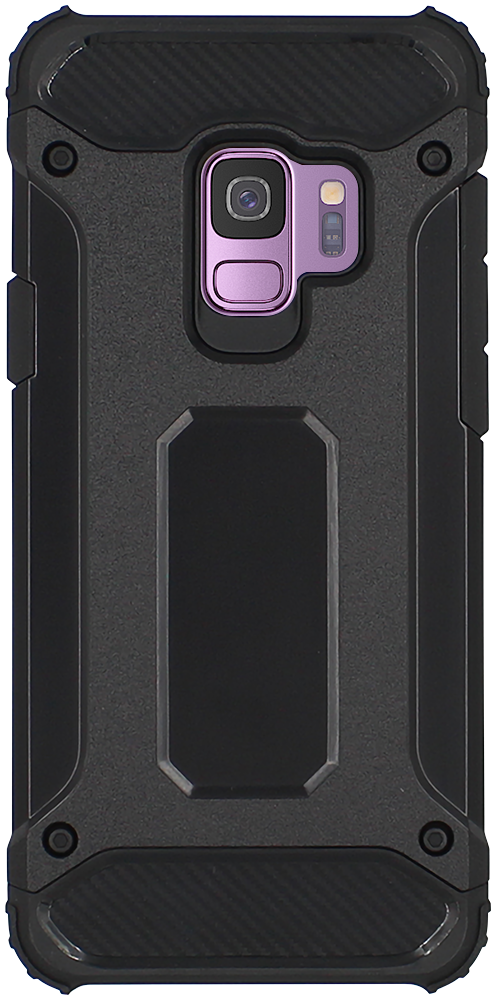 Samsung Galaxy S9 (G960) ütésálló tok légpárnás sarkas, hibrid Forcell Armor fekete