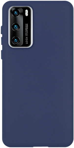 Huawei P40 szilikon tok matt sötétkék