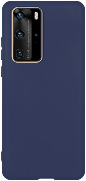 Huawei P40 Pro szilikon tok matt sötétkék