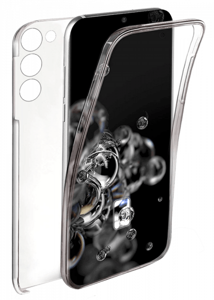 Samsung Galaxy S21 Ultra 5G (SM-G998B) kemény hátlap szilikon előlap 360° védelem átlátszó