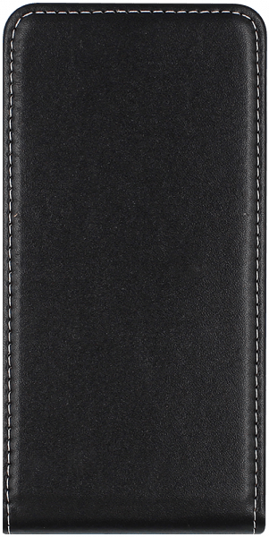 Motorola Moto G6 Play lenyíló flipes bőrtok fekete