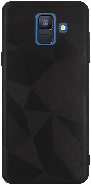 Samsung Galaxy A6 2018 Dual (A600) szilikon tok 3D gyémántmintás fekete