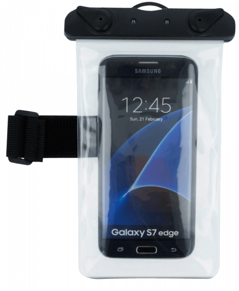 Samsung Galaxy Xcover 4 (G390) vízálló tok univerzális, karszalaggal átlátszó