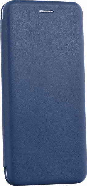 Xiaomi Redmi 9A oldalra nyíló mágneses flipes bőrtok prémium minőség sötétkék
