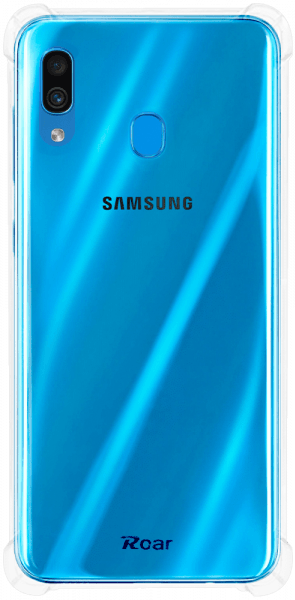 Samsung Galaxy A30 (SM-A305) kemény hátlap gyári ROAR légpárnás sarok átlátszó