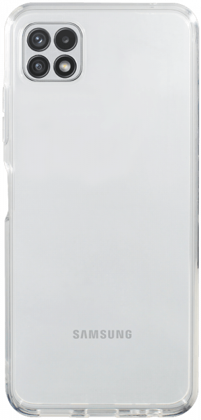 Samsung Galaxy A22 5G (SM-A226B) szilikon tok közepesen ütésálló kameravédővel átlátszó