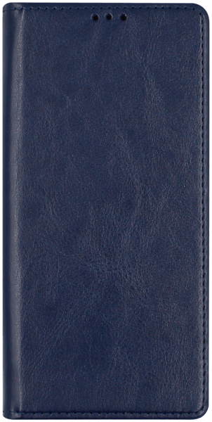 Samsung Galaxy A42 5G (SM-A426B) oldalra nyíló flipes bőrtok valódi bőr sötétkék