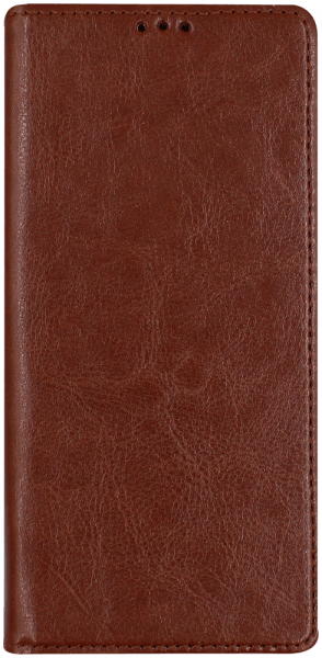 Samsung Galaxy A42 5G (SM-A426B) oldalra nyíló flipes bőrtok valódi bőr barna