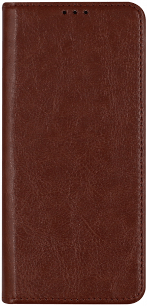 Samsung Galaxy M31s (SM-M317F) oldalra nyíló flipes bőrtok valódi bőr barna