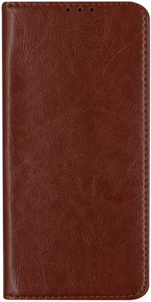 Xiaomi Redmi 9T oldalra nyíló flipes bőrtok valódi bőr barna