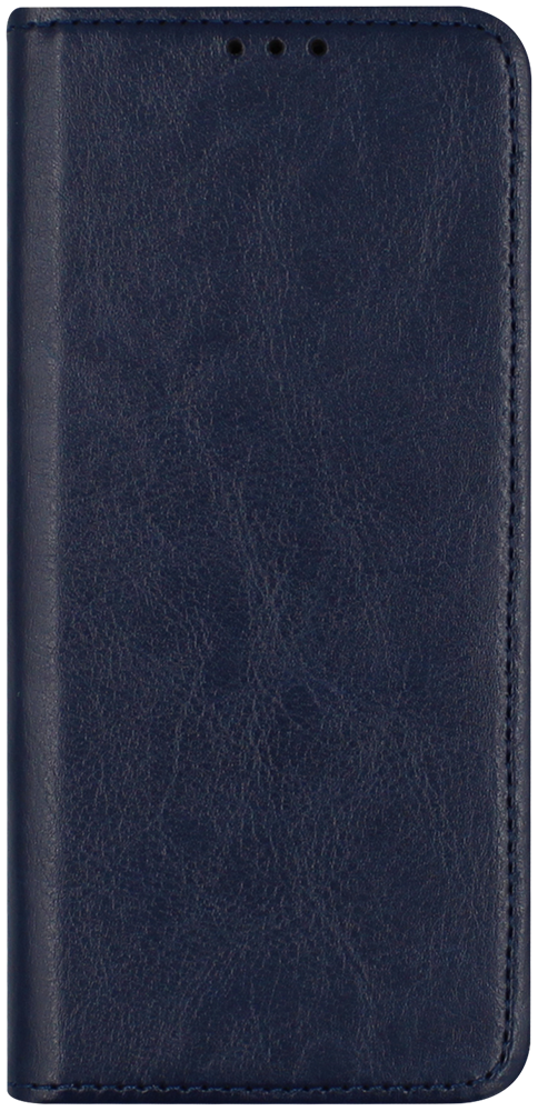 Samsung Galaxy M21 (SM-M215F) oldalra nyíló flipes bőrtok valódi bőr sötétkék
