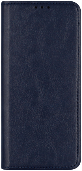Samsung Galaxy M21 (SM-M215F) oldalra nyíló flipes bőrtok valódi bőr sötétkék