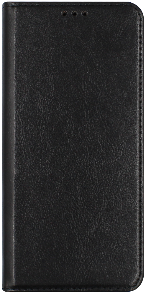 Samsung Galaxy Note 10 Plus oldalra nyíló flipes bőrtok valódi bőr fekete