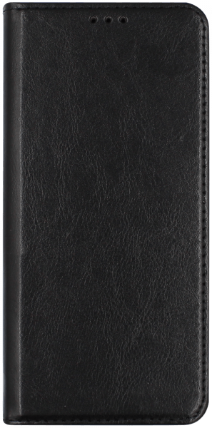 Samsung Galaxy Note 10 Plus oldalra nyíló flipes bőrtok valódi bőr fekete