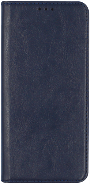 Samsung Galaxy Note 10 Plus oldalra nyíló flipes bőrtok valódi bőr sötétkék