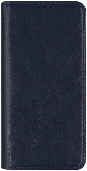 Samsung Galaxy A10e (SM-A102) oldalra nyíló flipes bőrtok valódi bőr sötétkék
