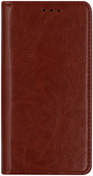 Samsung Galaxy S10e (SM-G970) oldalra nyíló flipes bőrtok valódi bőr barna