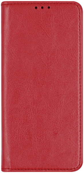 Samsung Galaxy M21 (SM-M215F) oldalra nyíló flipes bőrtok valódi bőr piros