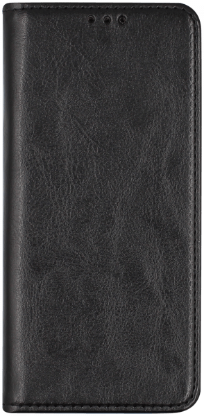 Oppo RX17 Neo oldalra nyíló flipes bőrtok valódi bőr fekete