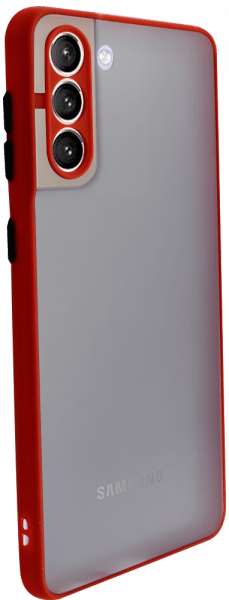 Samsung Galaxy S21 Plus 5G (SM-G996B) kemény hátlap Vennus Button Bumper piros