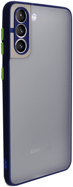 Samsung Galaxy S21 Plus 5G (SM-G996B) kemény hátlap Vennus Button Bumper sötétkék