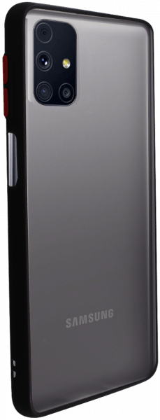Samsung Galaxy M31s (SM-M317F) kemény hátlap Vennus Button Bumper fekete