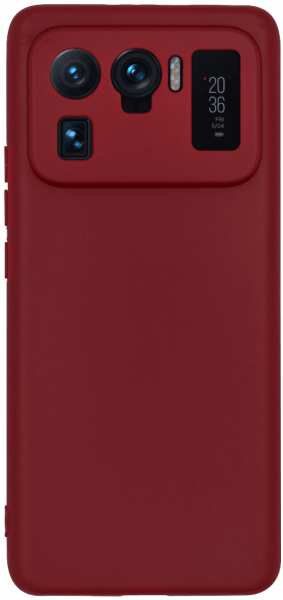 Xiaomi Mi 11 Ultra szilikon tok matt bordó