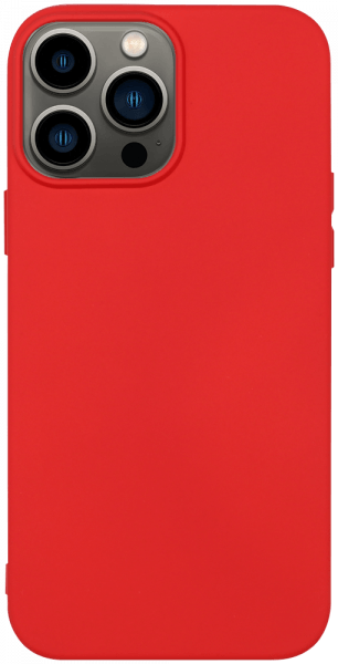 Apple iPhone 13 Pro Max szilikon tok matt piros