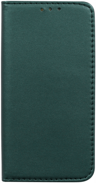 Apple iPhone 13 Mini oldalra nyíló flipes bőrtok asztali tartó funkciós sötétzöld