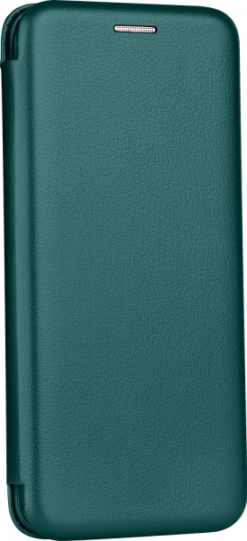 Apple iPhone 13 Pro oldalra nyíló mágneses flipes bőrtok prémium minőség sötétzöld