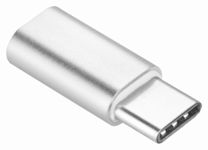 LG K11 (K425) átalakító adapter micro USB csatlakozóról TYPE-C csatlakozóra ezüst