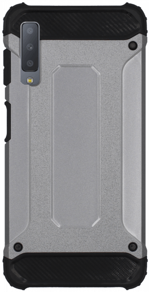 Samsung Galaxy A7 2018 (SM-A750F) ütésálló tok légpárnás sarkas, hibrid Forcell Armor ezüst