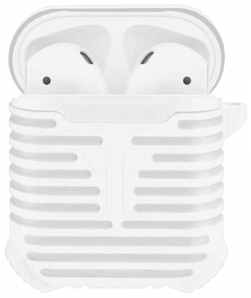 Apple iPhone 13 Pro Max 3. generációs AirPod töltő szilikon tok fehér