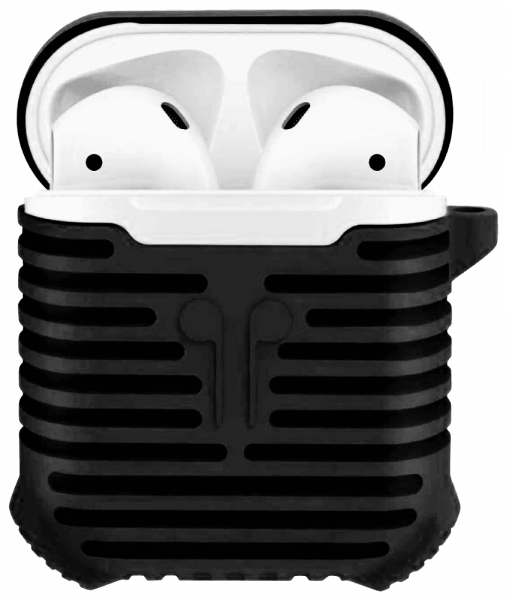 Apple iPhone 6 3. generációs AirPod töltő szilikon tok fekete