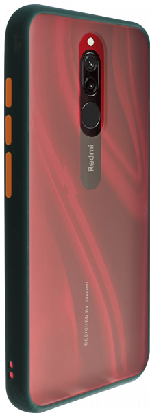 Xiaomi Redmi 8 kemény hátlap Vennus Button Bumper sötétzöld