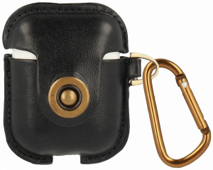 Apple iPhone 11 Pro Airpod töltő bőrtok fekete